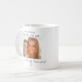 Mug Moderne 2 Photo | Demande de témoin de mariage (Devant gauche)
