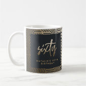 Mug Moderne 60e anniversaire simple élégant script élé (Gauche)