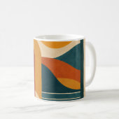 Mug Moderne Abstrait du Milieu du Siècle Soleil et Arc (Devant droit)