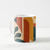 Mug Moderne Abstrait du Milieu du Siècle Soleil et Arc (Devant gauche)