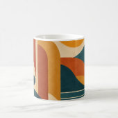 Mug Moderne Abstrait du Milieu du Siècle Soleil et Arc (Centre)