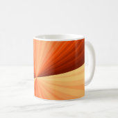 Mug Moderne Abstrait Orange Rouge Vanille Graphique Fr (Devant droit)