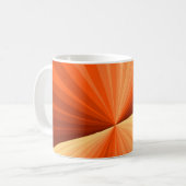 Mug Moderne Abstrait Orange Rouge Vanille Graphique Fr (Devant gauche)