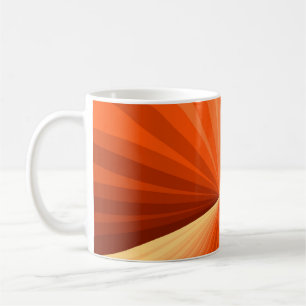Mug Moderne Abstrait Orange Rouge Vanille Graphique Fr