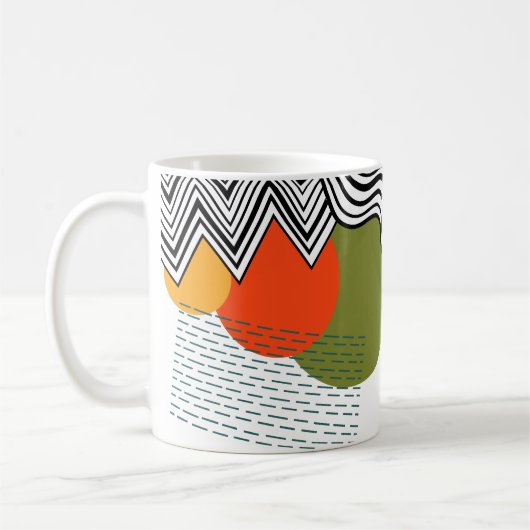 Mug Moderne Abstraite du milieu du siècle (Gauche)