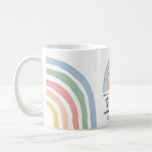 Mug Moderne aquarelle arc-en-ciel professeur merci cad (Gauche)