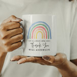 Mug Moderne aquarelle arc-en-ciel professeur merci cad<br><div class="desc">Professeur d'aquarelle moderne arc-en-ciel,  merci cadeau. Vous êtes mon professeur de héros. Tous les héros ne portent pas de capes. Beau cadeau réfléchi.</div>