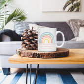 Mug Moderne aquarelle arc-en-ciel professeur merci cad