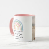 Mug Moderne aquarelle arc-en-ciel professeur merci cad (Devant gauche)