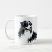 Mug moderne berger australien noir (Gauche)