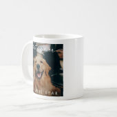 Mug Moderne Best Dog Ever Dark Photo Overlay Script (Devant gauche)