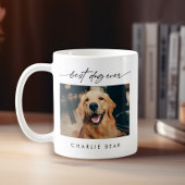 Mug Moderne Best Dog Ever Photo Script manuscrit
