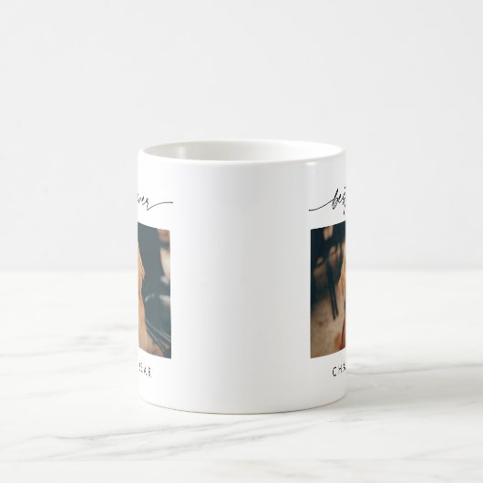 Mug Moderne Best Dog Ever Photo Script manuscrit (Centre)