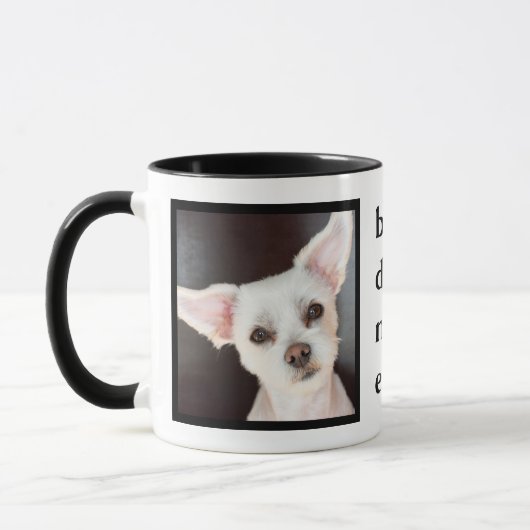 Mug Moderne Best Dog Mom Ever Citer 2 Photo (Gauche)