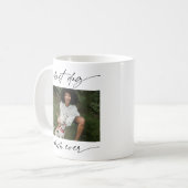 Mug Moderne Best Dog Mom Ever Photo Script manuscrit (Devant gauche)