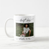 Mug Moderne Best Dog Mom Ever Photo Script manuscrit (Gauche)