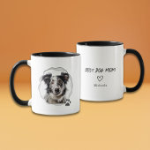 Mug Moderne Best Dog Mom Photo Café