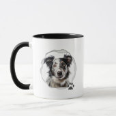 Mug Moderne Best Dog Mom Photo Café (Gauche)