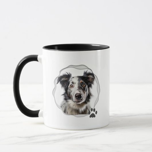 Mug Moderne Best Dog Mom Photo Café (Gauche)