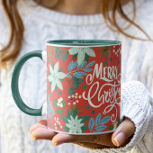Mug Moderne Bold Floral Joyeux Noël