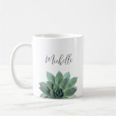 Mug Moderne Botanique Élégant Succulent (Gauche)