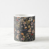 Mug Moderne broderie florale Boho monogrammée (Centre)
