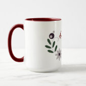 Mug Moderne Chic Incroyable Floral (Gauche)