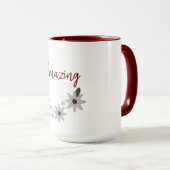 Mug Moderne Chic Incroyable Floral (Devant droit)
