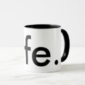 Mug moderne chic LIFE. | Musique (Devant droit)