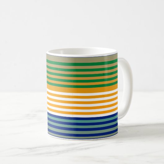 Mug Moderne Chic rayé (Devant droit)