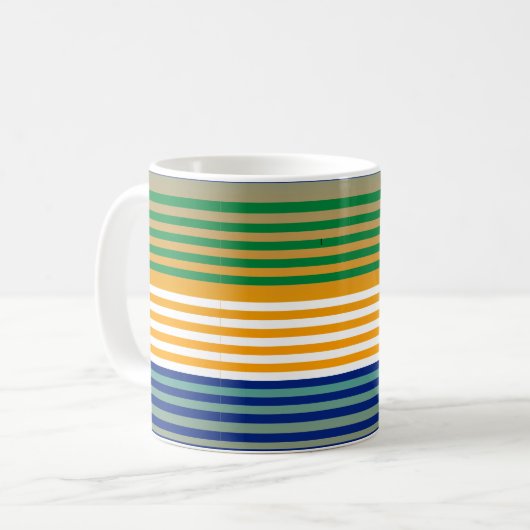 Mug Moderne Chic rayé (Devant gauche)
