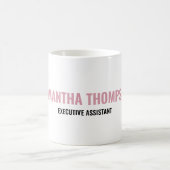 Mug Moderne Chic rose, blanc et noir (Centre)