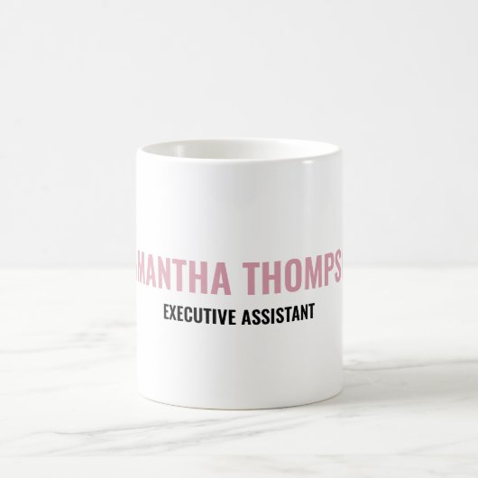 Mug Moderne Chic rose, blanc et noir (Centre)