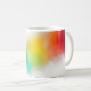 Mug Moderne coloré Abstrait rose rouge bleu violet