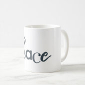 Mug Moderne, créatif, urbain, design simple de Paix (Devant droit)