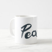 Mug Moderne, créatif, urbain, design simple de Paix (Devant gauche)