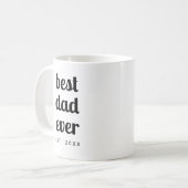 Mug Moderne Cute Simple Modèle Meilleur Papa Jamais Sc (Devant gauche)