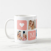 Mug moderne de 5 photos "Maman" (Gauche)