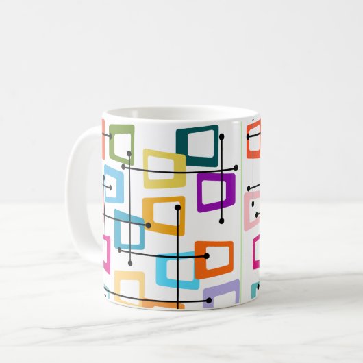 Mug Moderne du milieu du siècle atomique (Devant gauche)