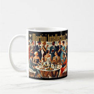Mug Moderne du Milieu du Siècle Les Intellectuels Mart