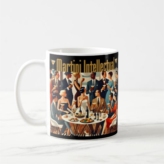 Mug Moderne du Milieu du Siècle Les Intellectuels Mart (Gauche)