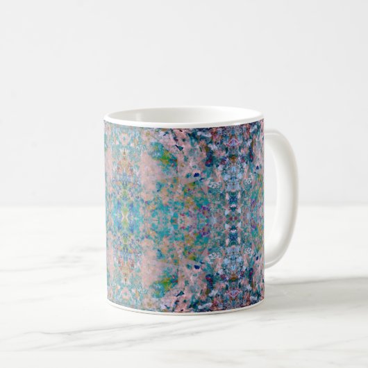 Mug Moderne D'Une Sorte Abstraite Avec Des Couleurs Sa (Devant droit)