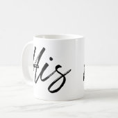 Mug Moderne écrit à la main Son pour lui (Devant gauche)