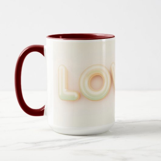Mug Moderne écriture Jolie esthétique (Gauche)