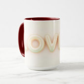 Mug Moderne écriture Jolie esthétique (Devant gauche)