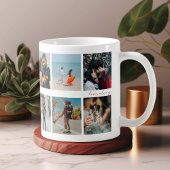 Mug Moderne Élégant Chic Script Photos Saint-Valentin