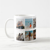 Mug Moderne Élégant Chic Script Photos Saint-Valentin (Gauche)