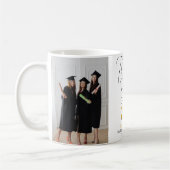 Mug Moderne Elegant Graduation or Casquette Merci Scri (Gauche)