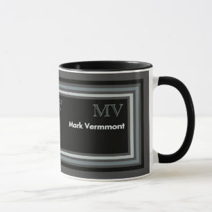 Mug moderne / élégant masculin personnalisé