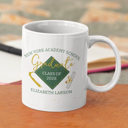 Mug Moderne Elégant Senior Green Thème
